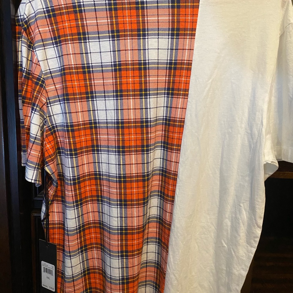 Madison supply Split Check Tee XXL NWT - Picture 8 of 10